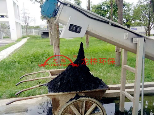 Screw-type sand-water separator